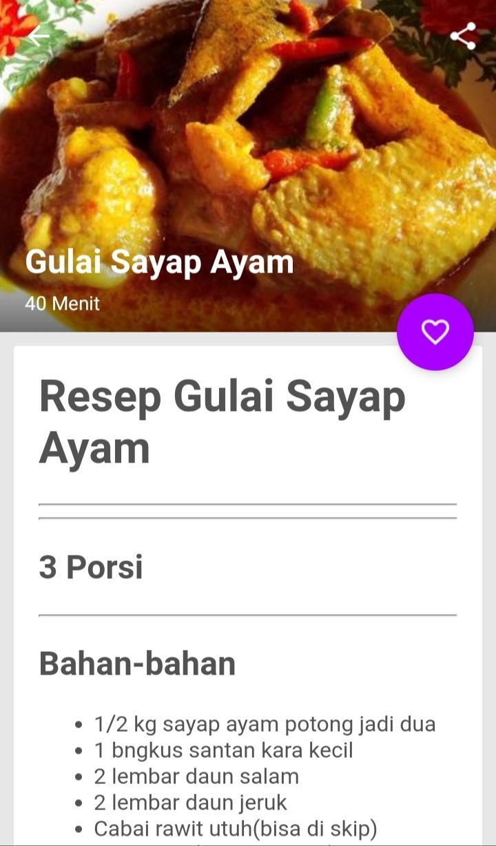 Resep Masak Sayap Ayam Santan - Masak Memasak