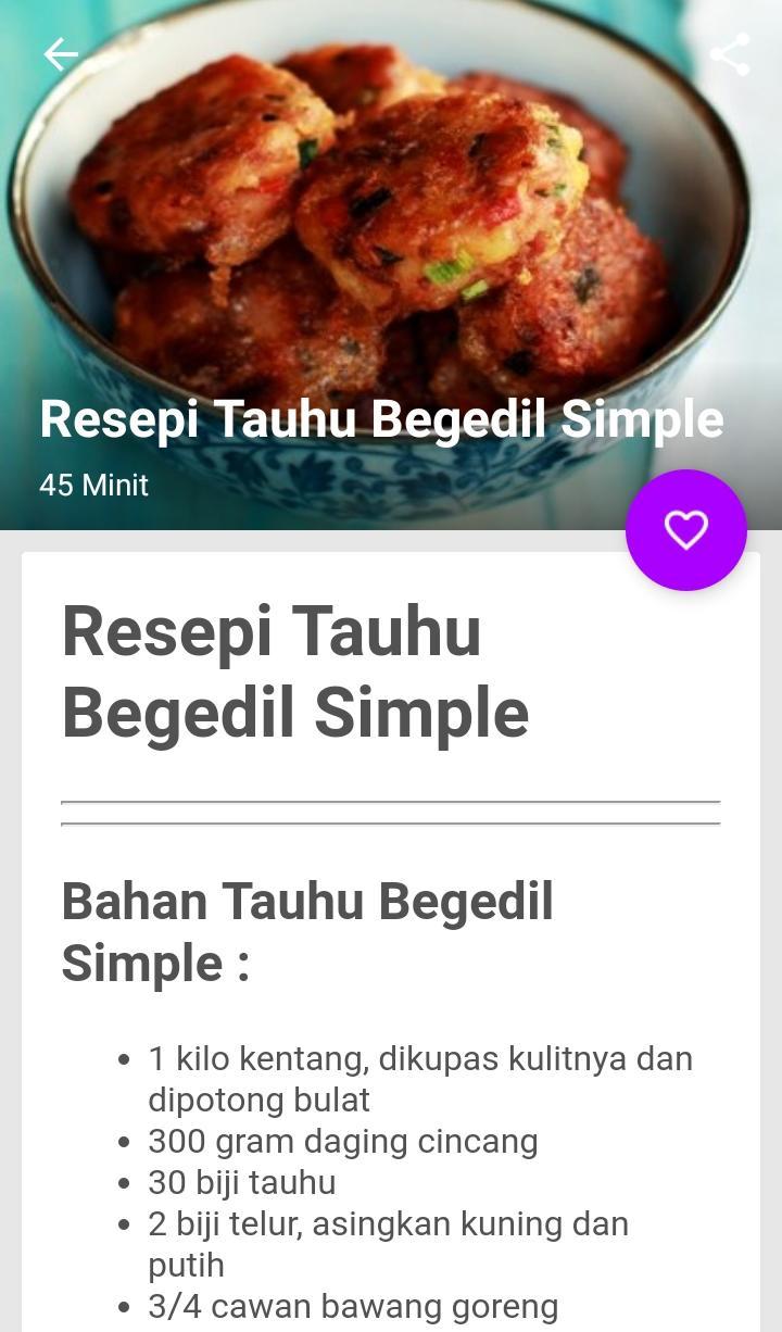 Resepi Tauhu Bergedil For Android Apk Download