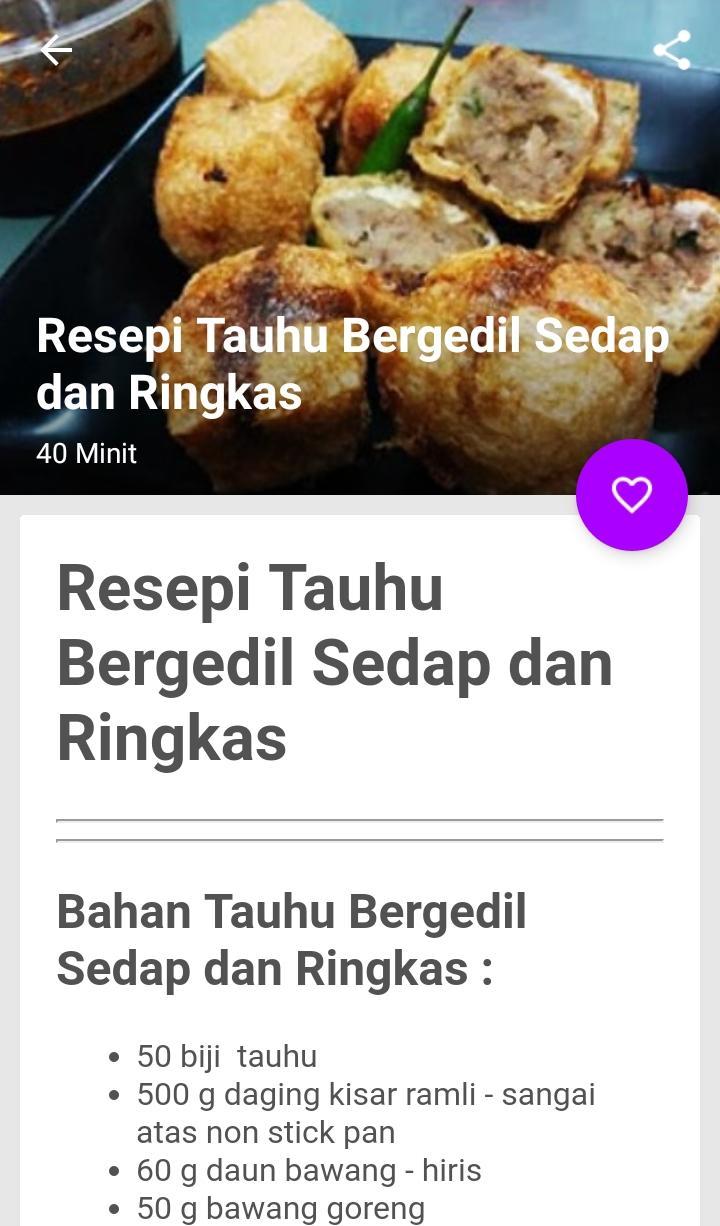 Resepi Tauhu Bergedil For Android Apk Download