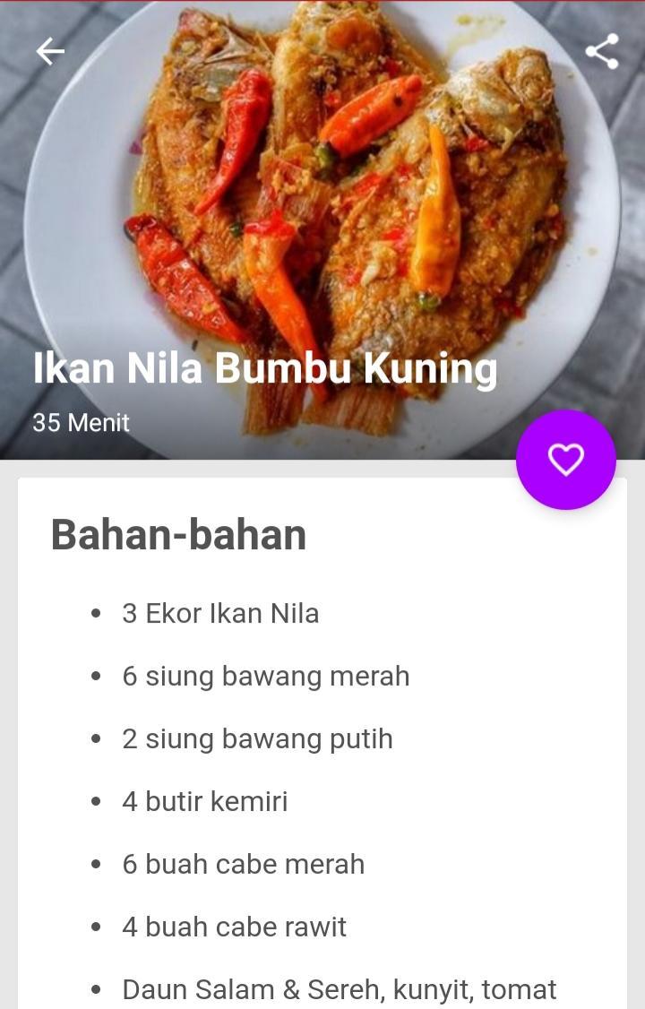 Resep Ikan Bumbu Kuning Lengkap Für Android Apk Herunterladen