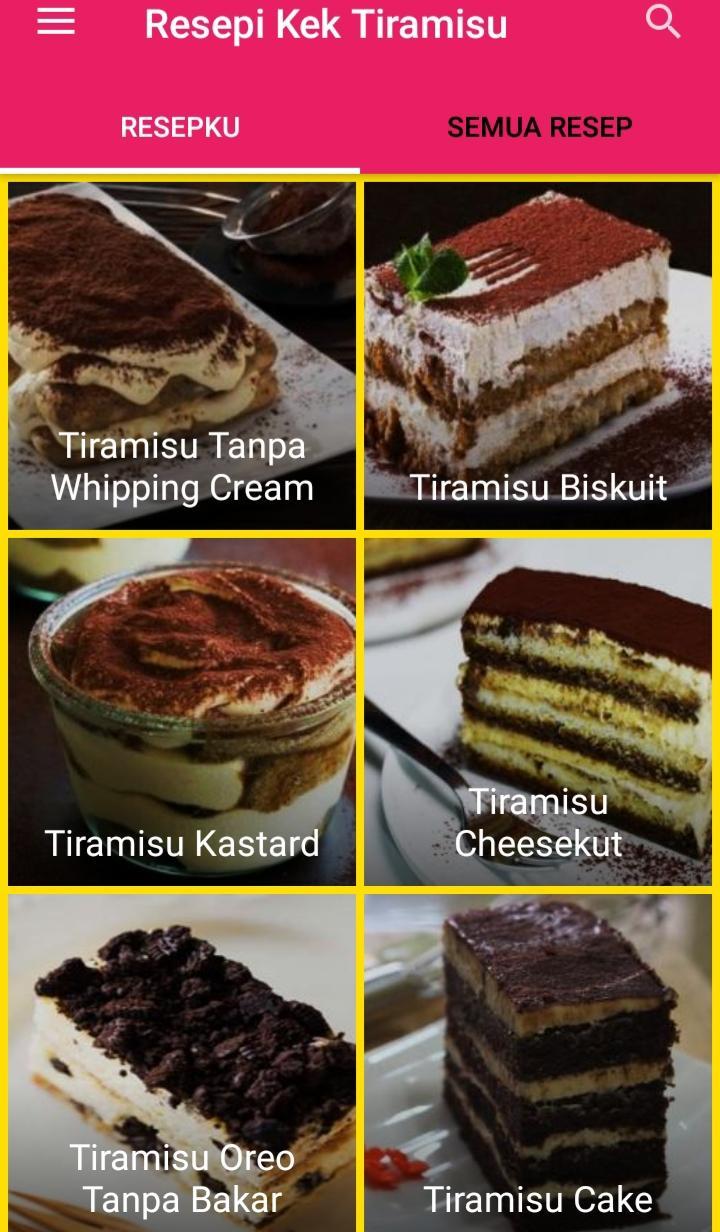 Resepi Kek Tiramisu For Android Apk Download