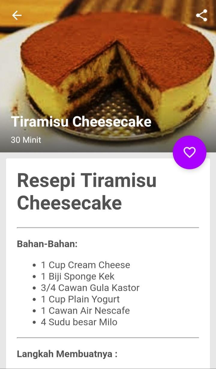 Resepi Kek Tiramisu For Android Apk Download