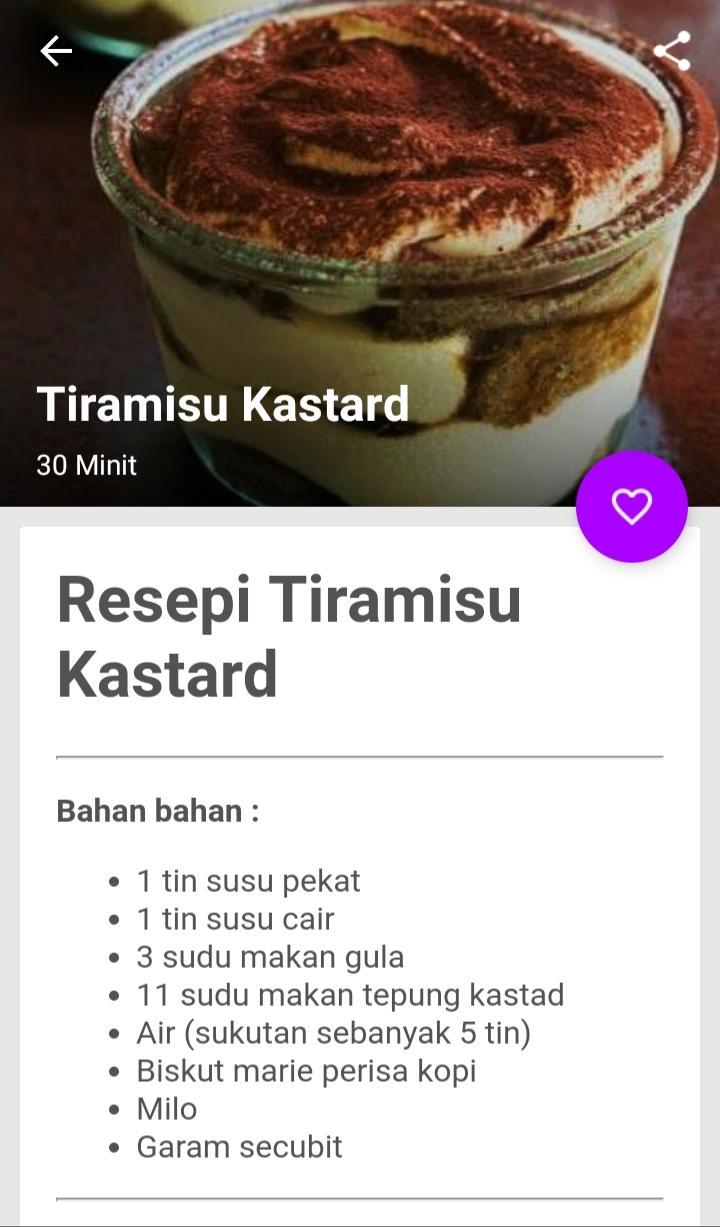 Resepi Kek Tiramisu For Android Apk Download