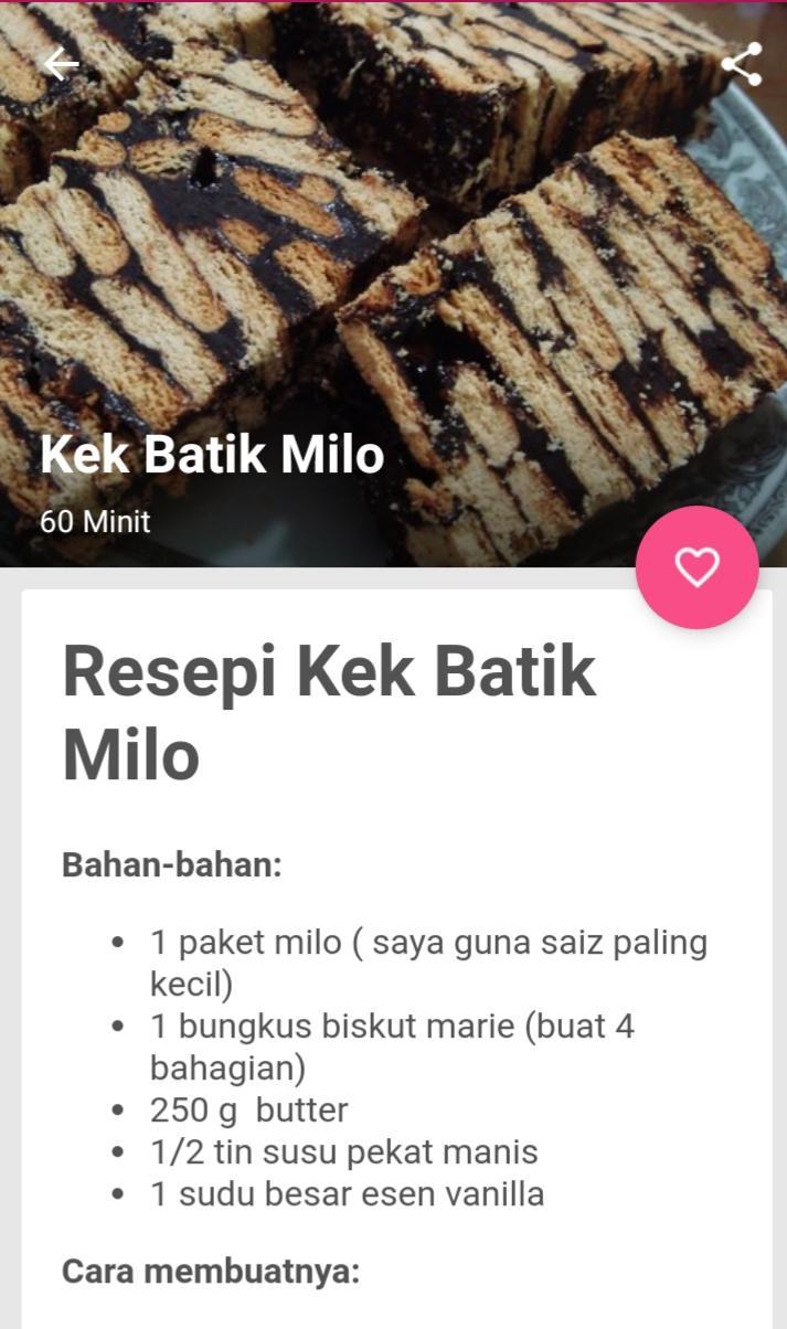 Resepi Kek Batik for Android - APK Download