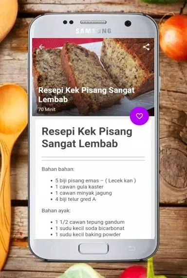 Resepi Kek Pisang Pour Android Telechargez L Apk