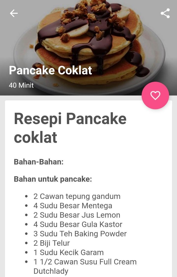 Resepi Pancake Lengkap For Android Apk Download