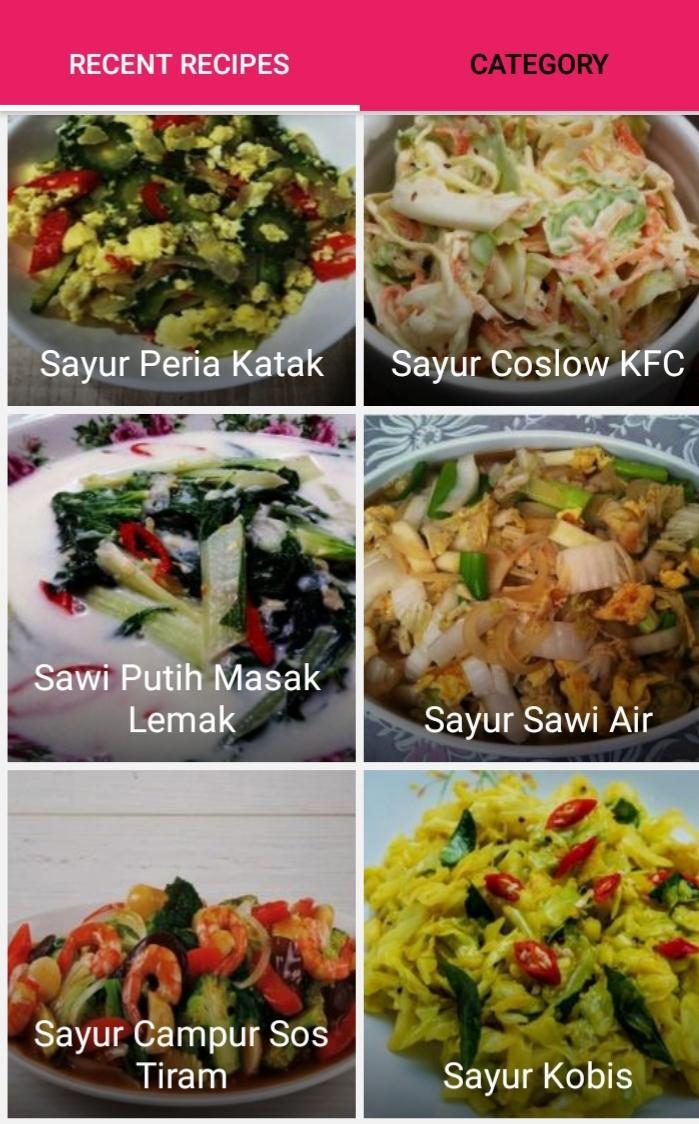 Resepi Pelbagai Sayur For Android Apk Download