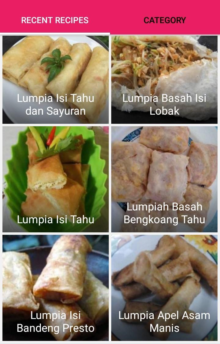 Resep Lumpia Lengkap For Android Apk Download