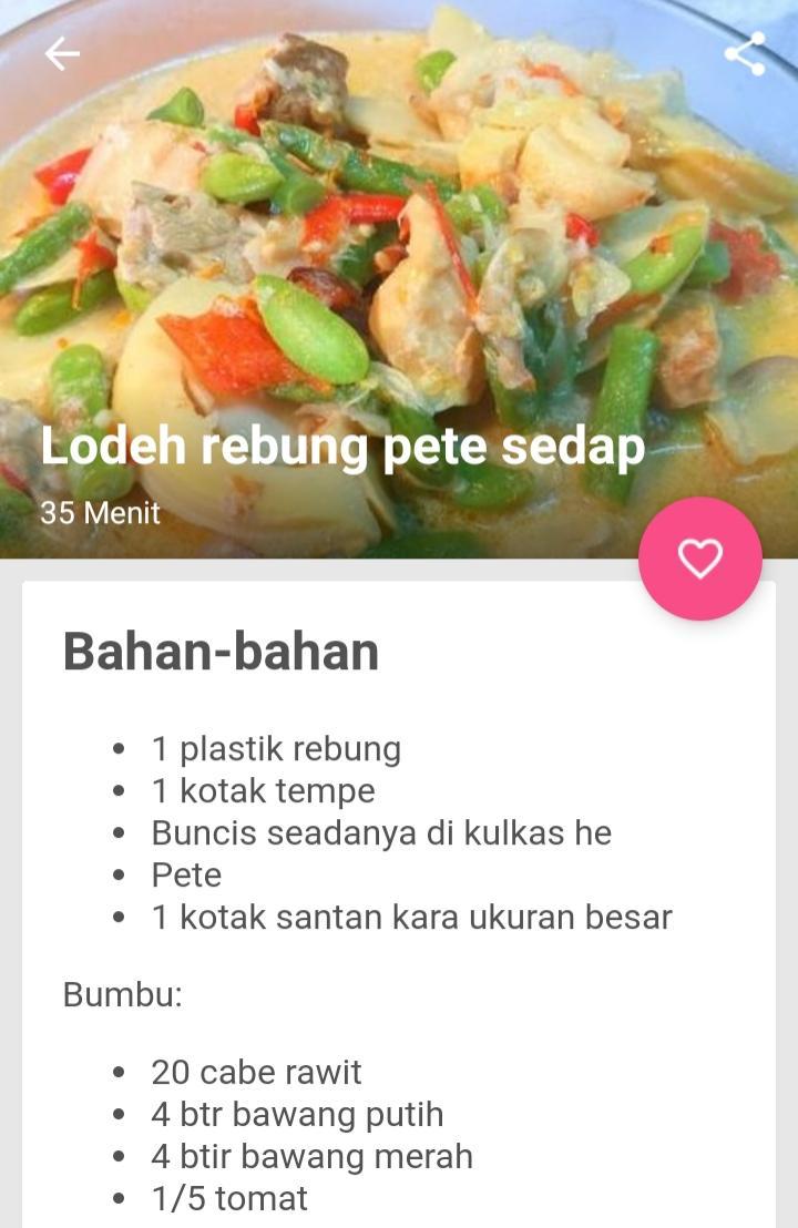 Resep Lodeh For Android Apk Download