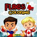 Drapeaux à colorier