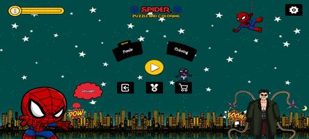 Spider Hero Coloring 海报