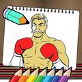 Wrestling Superstars Coloring