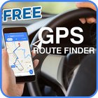Планирование маршрута GPS-навигации иконка