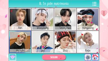 K-Pop Juego de Citas captura de pantalla 1
