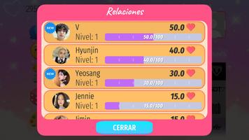 K-Pop Juego de Citas captura de pantalla 3