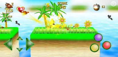 TED squirrel adventure DEMO - Platformer Game ภาพหน้าจอ 2