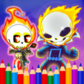 Ghost Rider Game Coloring Book
