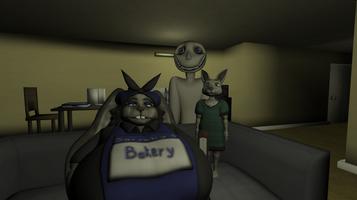 Mama rabbit and junior poster