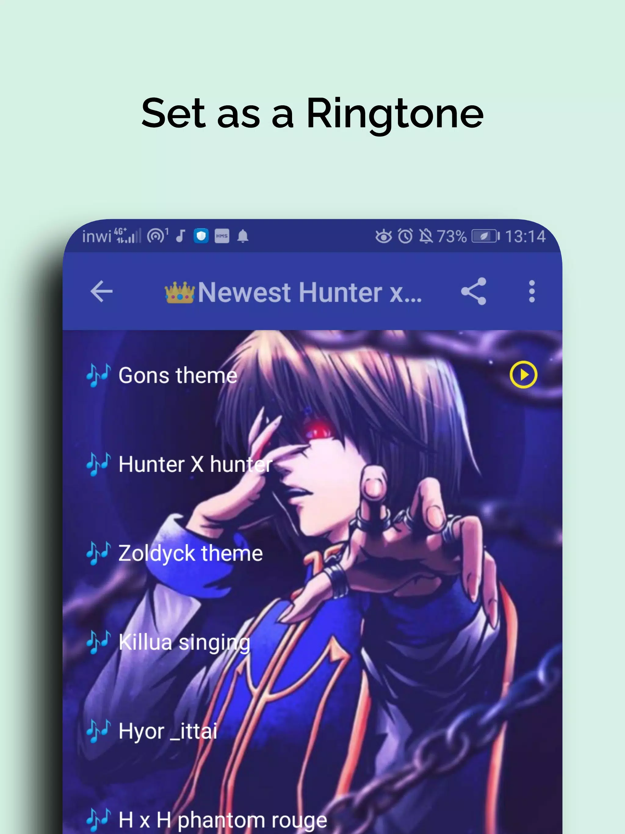 🏆 Hunter x Hunter Best of Ringtones & SMS tones APK pour Android Télécharger 🏆 Hunter x Hunter Best of Ringtones & SMS tones APK pour Android Télécharger