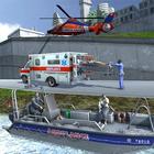 City Rescue Ambulance Helicopter & Boat Simulator आइकन