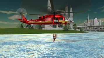 City Rescue Ambulance Helicopter & Boat Simulator Poster