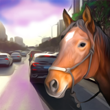 Horse Riding in Traffic icône