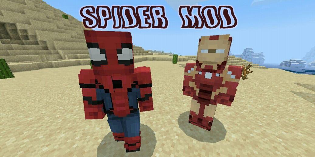 Android İndirme için Minecraft PE için Örümcek Modu APK