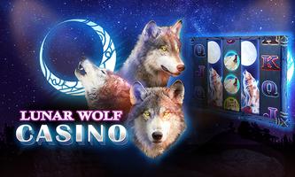 Slots Lunar Wolf Casino Slots Affiche