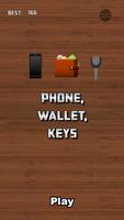 Phone Wallet Keys Affiche