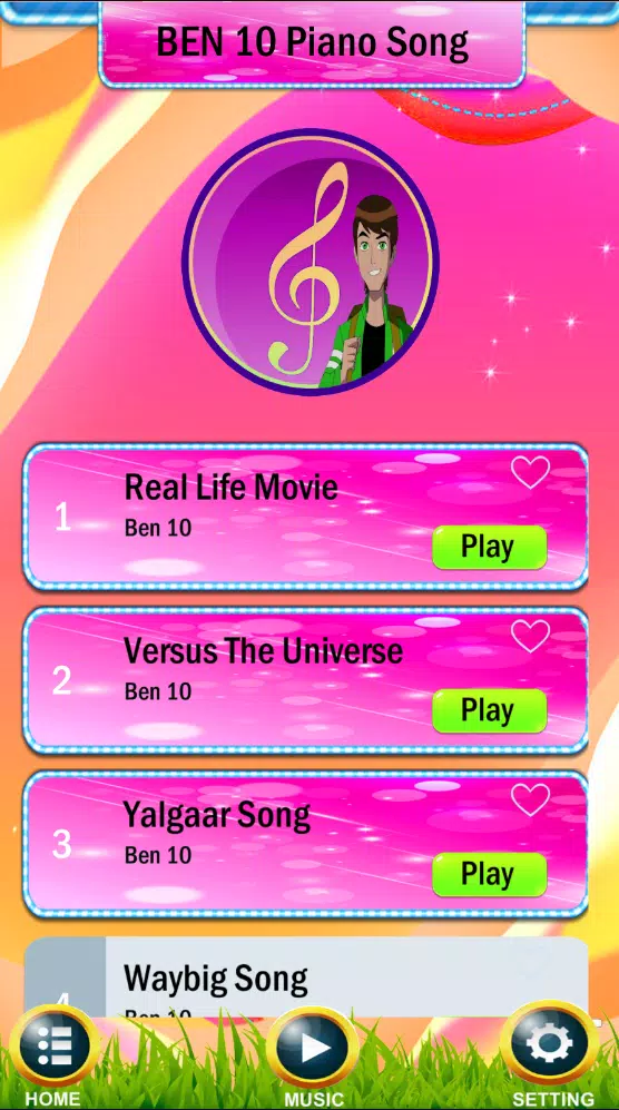 Download Ben 10 Song Tiles Game android on PC