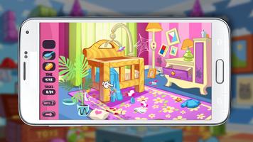 Happy Cleaning Pinky House captura de pantalla 2