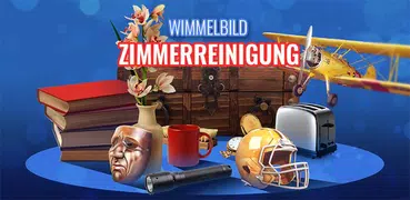 Wimmelbild Zimmerreinigung