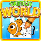 Sketch World : Aquarium icône