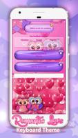 Romantische Liebe Tastatur Plakat