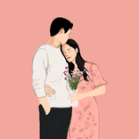 Romantic stickers love