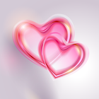 Romantic Hearts Live Wallpaper icône