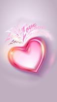 Romantic Hearts Live Wallpaper syot layar 2
