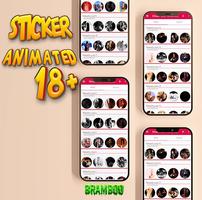 18+ Animated Stickers Romantic capture d'écran 2