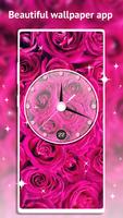 Rose Clock Live Wallpaper poster