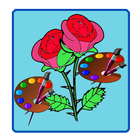 Rose Flower Coloring icône