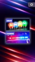 Police siren – cops light poster