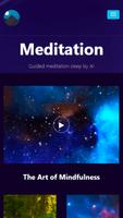 Guided meditation sleep by AI Poster