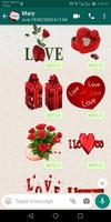 Romantiques Stickers d'amour Affiche