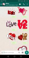 WASticker - Love stickers اسکرین شاٹ 1