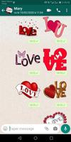 Romantiques Stickers d'amour capture d'écran 1