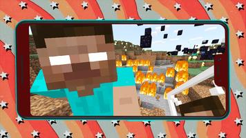 Mod Herobrine Minecraft Cartaz