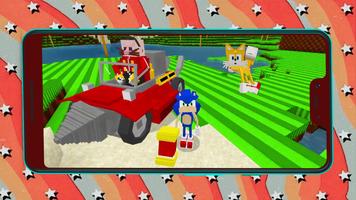 Sonic Games Minecraft Mod الملصق