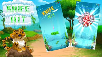 Underwater Knife Hit : Throw Knife Hit Target poster