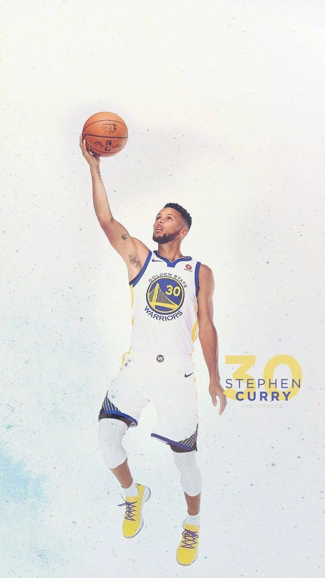 Download Cool Nba Stephen Curry Poster Wallpaper