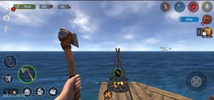 Hints Of Raft Ocean Survival Cartaz